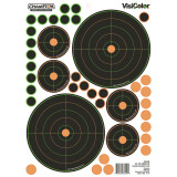 Targets - Champion VisiColor 50 yd. Sight-In Bullseye - 11.5" x 8.5” - 5 Pack