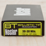Nosler 30-30 150 Grain Nosler Ballistic Tip - 20 Rounds